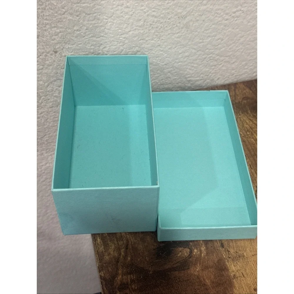 Genuine Tiffany & Co. Blue Teal Empty Gift Box 6.5